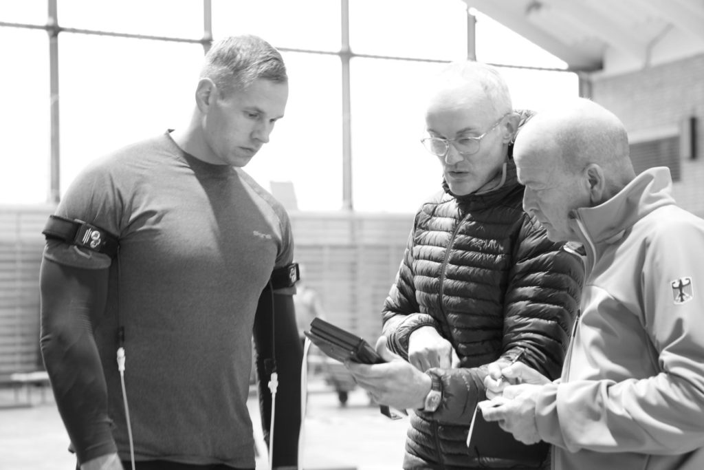 Kaatsu Leistungssport Training beim Bobteam Friedrich